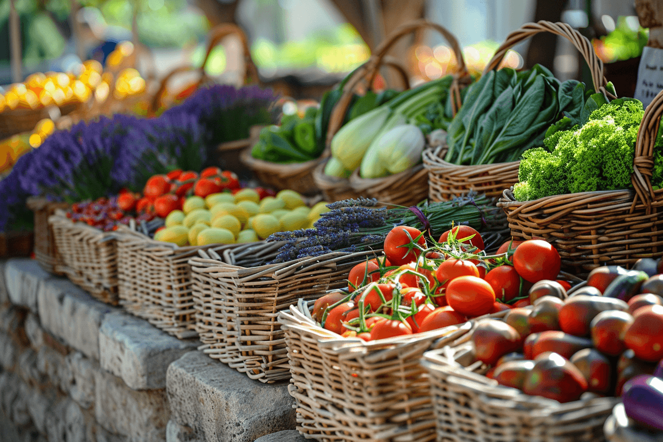 Marché provençal d'Apt, capitale du Luberon