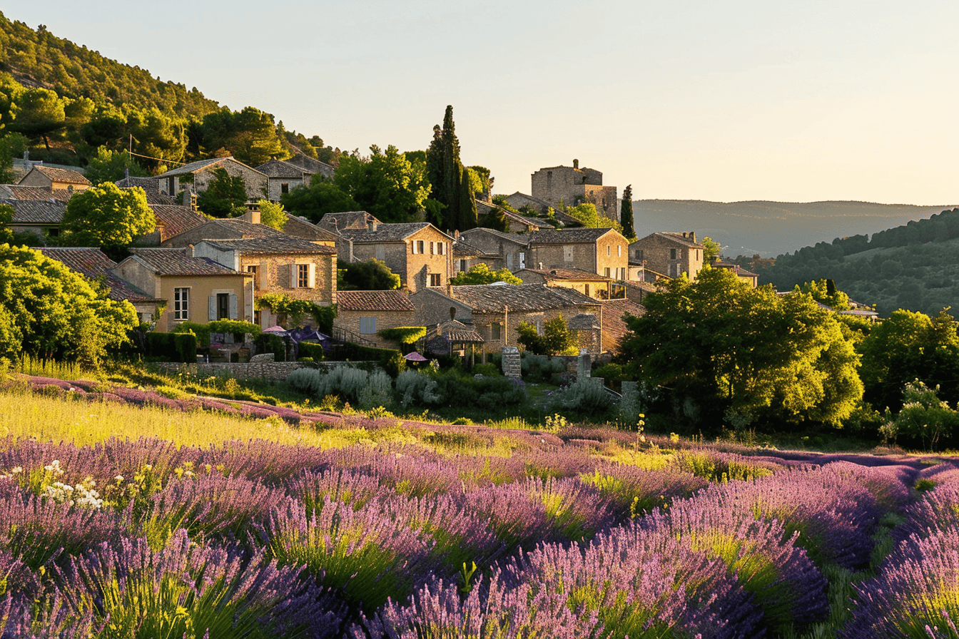 Village des ocres de Roussillon en Provence